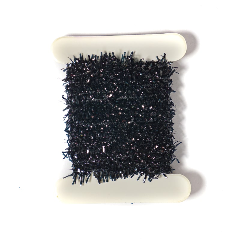 Black Chenille Crystal Leg JK
