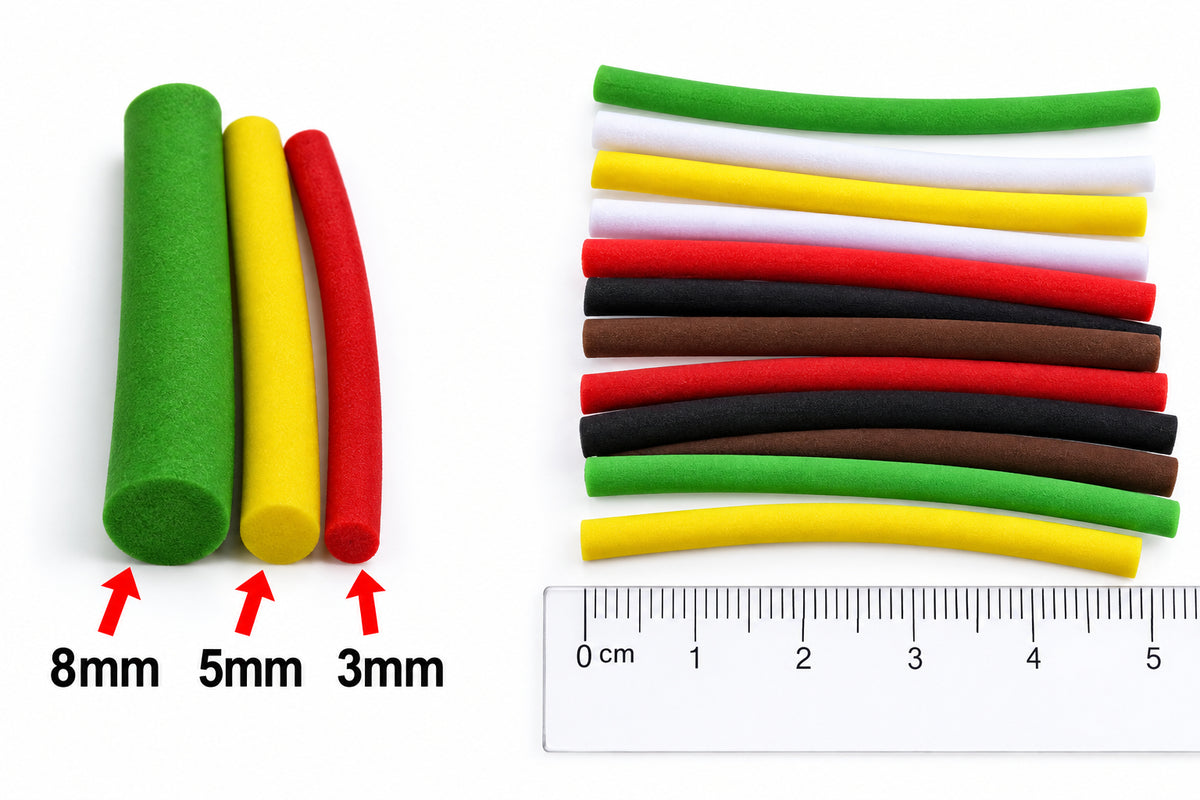 Foam parachute posts for fly tying