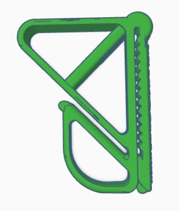 Fly Line Stripping Clip Green