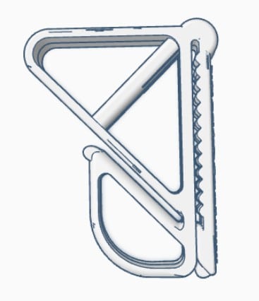 Fly Line Stripping Clip White