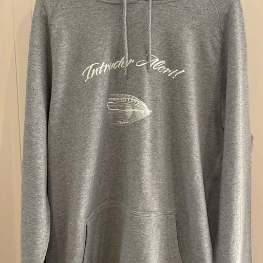 Intruder Alert Hoodie Gray 1