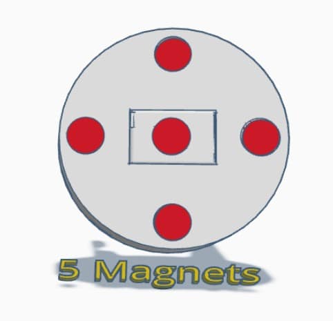 Rod Holder 5 Magnets