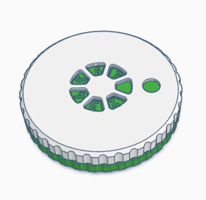 Split Shot Container Green
