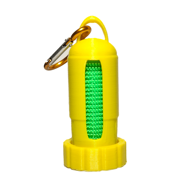 Waste Tipped Holder 3D Printed Yellow Green