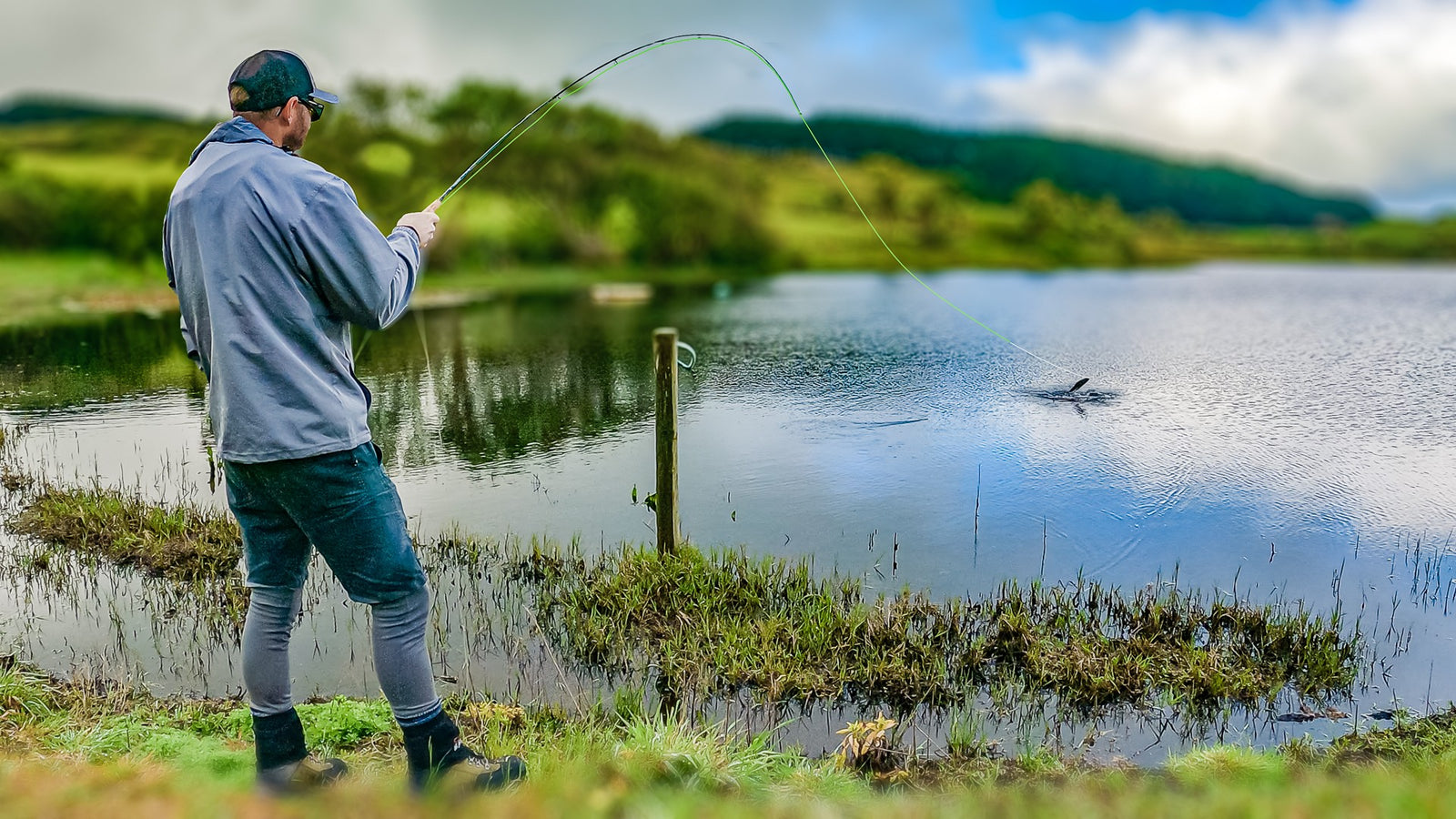 Fly Fishing a Local Lake for Trout