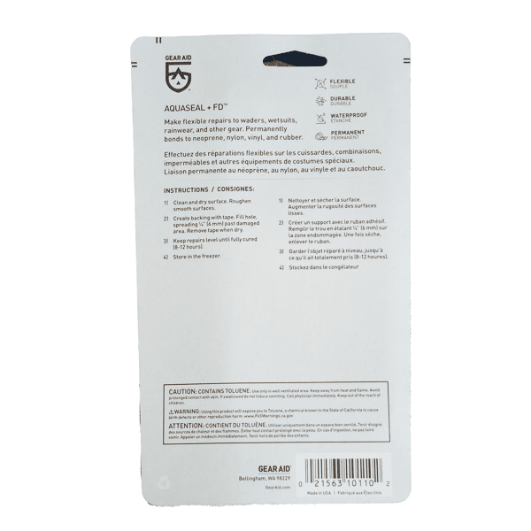 Aquaseal +FD Repair adhesive for waders