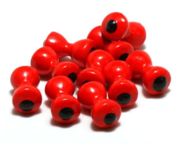 Dumbell Eyes Lead Fluro Red