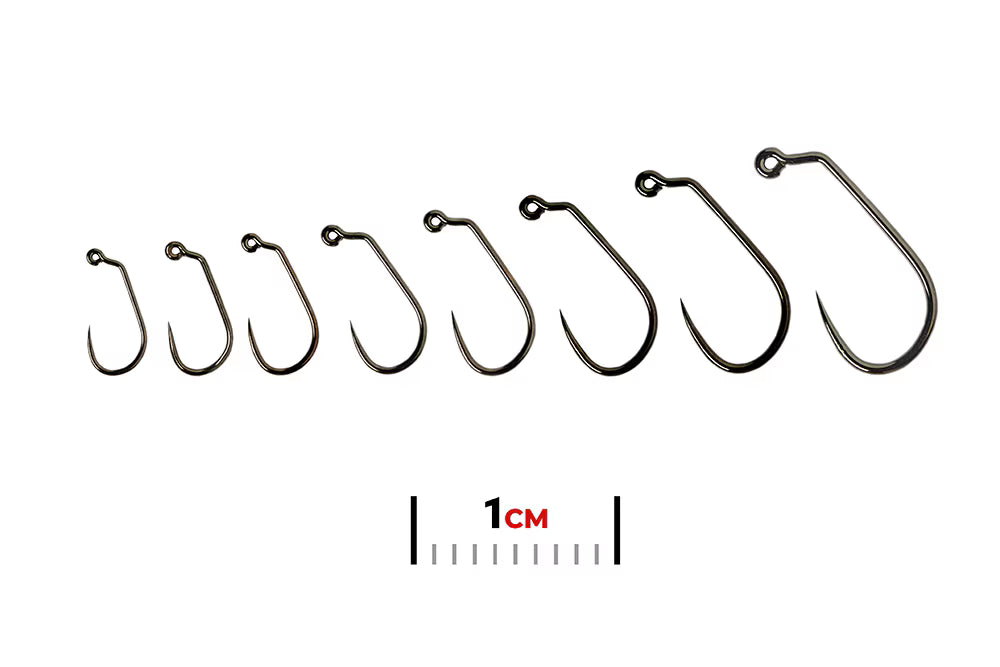 Fulling Mill Jig Force Black Nickel Barbless (50 Pack)