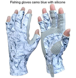 Fishing Gloves Blue 1