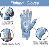 Fishing Gloves Blue 2