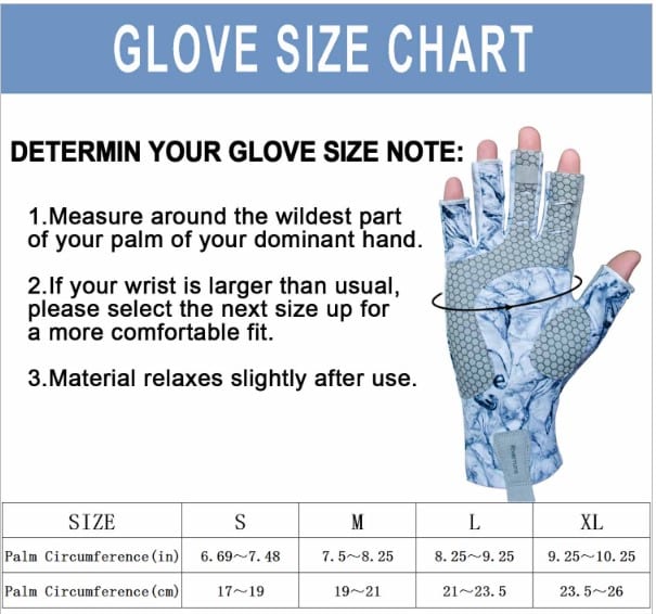 Fishing Gloves Blue 3