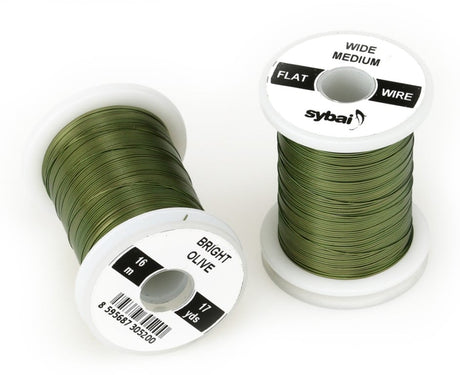 Flat Medium Wide 537645 Bright Olive