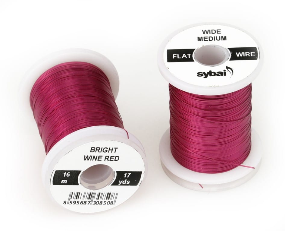 Flat Medium Wide 537660 Bright Wine Red