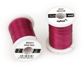 Flat Medium Wide 537660 Bright Wine Red