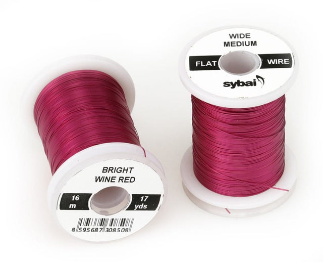 Flat Medium Wide 537660 Bright Wine Red