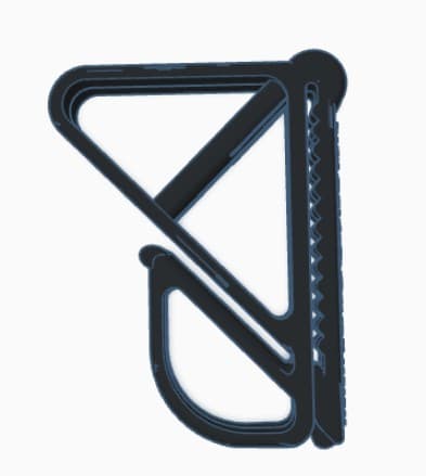 Fly Line Stripping Clip Black