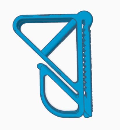 Fly Line Stripping Clip Blue