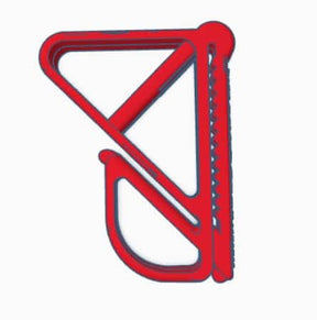 Fly Line Stripping Clip Red