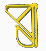 Fly Line Stripping Clip Yellow