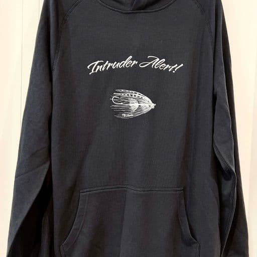 Intruder Alert Hoodie Black 1