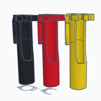 Rod holder with belt clip - 3A