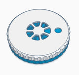 Split Shot Container Blue