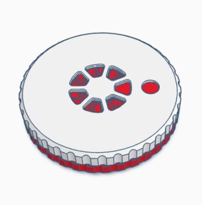Split Shot Container Red