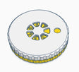 Split Shot Container Yellow
