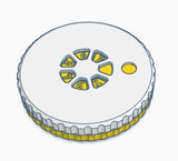 Split Shot Container Yellow