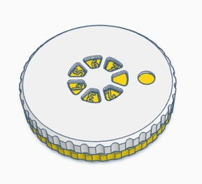 Split Shot Container Yellow