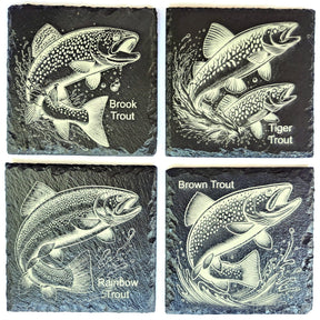 Trout Slate Coasters