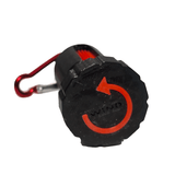 Waste Tipped Holder 3D Printed Black Red 2