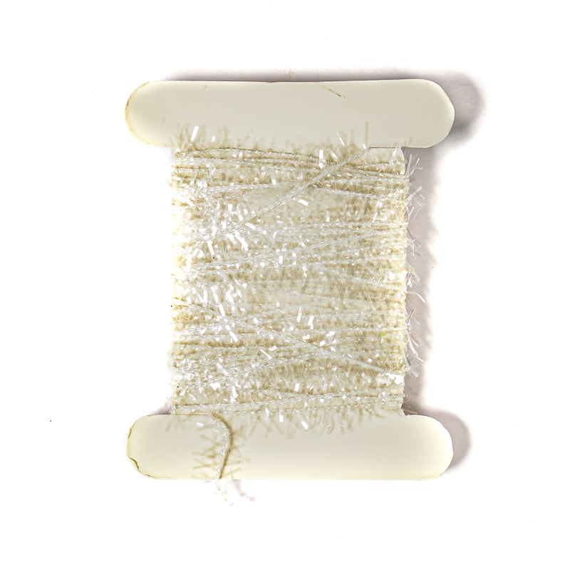 White Chenille Crystal Leg JK