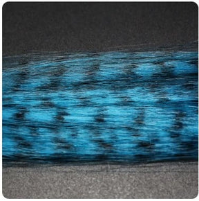 Zebra Grizzly Fly Tying Minnow Aqua Blue