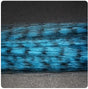Zebra Grizzly Fly Tying Minnow Aqua Blue