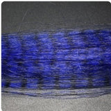 Zebra Grizzly Fly Tying Minnow Blue