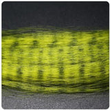 Zebra Grizzly Fly Tying Minnow Olive Green (Yellow)