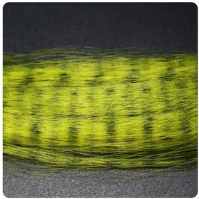 Zebra Grizzly Fly Tying Minnow Olive Green (Yellow)