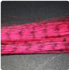 Zebra Grizzly Fly Tying Minnow Pink