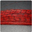 Zebra Grizzly Fly Tying Minnow Red