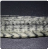 Zebra Grizzly Fly Tying Minnow White
