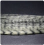 Zebra Grizzly Fly Tying Minnow White